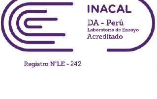 INACAL DA-Perú — Laboratorio de Ensayo Acreditado, Registro N° LE-242